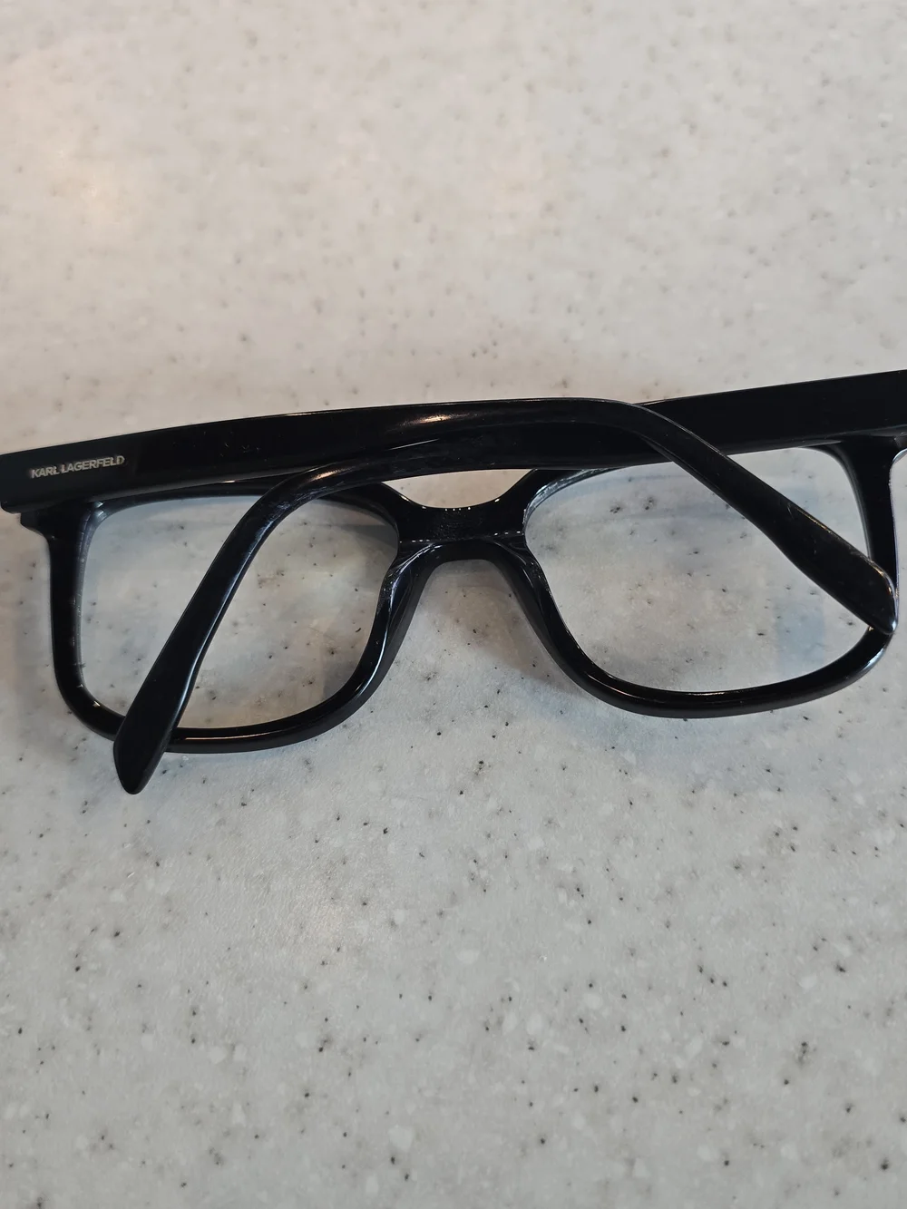 Karl Lagerfeld KL978 001 Black Oversized Square Eyeglass Frames 53-19-140
